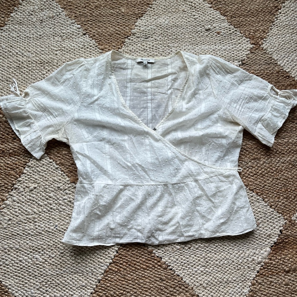 Madewell Wrap Blouse Size Medium